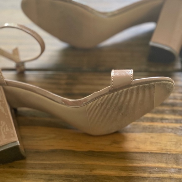 Madden Girl Tan Minimalist Heeled Sandals - Picture 3 of 4